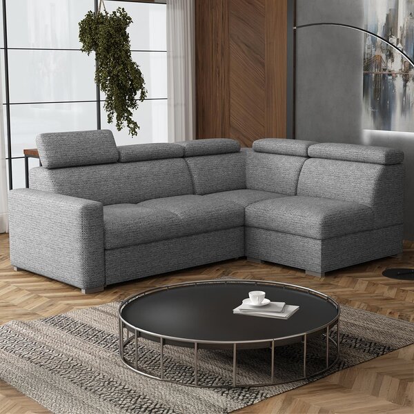 Sedací souprava PEDRO L | 250x188 cm | rozkládací + úložný prostor | polohovatelné záhlavníky | VÝBĚR TKANIN