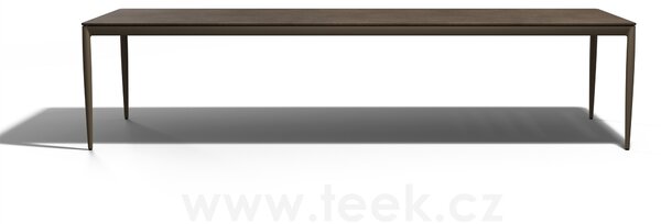Tribu Jídelní stůl Nagomi, Tribu, obdélníkový 320x100x74,8 cm, rám hliník barva linen, deska keramika dekor sabbia