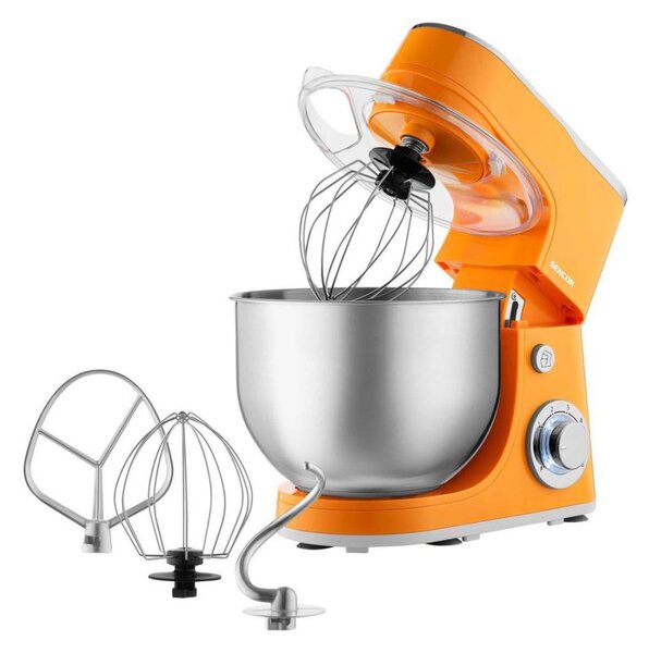 Sencor - Kuchyňský robot s nerezovou mísou 1300W/230V oranžová