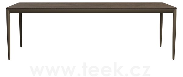 Tribu Jídelní stůl Nagomi, Tribu, obdélníkový 240x100x74,8 cm, rám hliník barva linen, deska keramika dekor sabbia