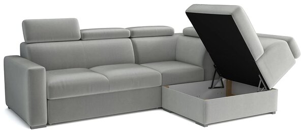 Sedací souprava PEDRO L | 250x188 cm | rozkládací + úložný prostor | polohovatelné záhlavníky | VÝBĚR TKANIN