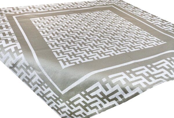 Gobelínový ubrus na stůl Glamour béžový 90x90 cm Chenille IT105 Barva Béžová Rozměry 90x90 cm