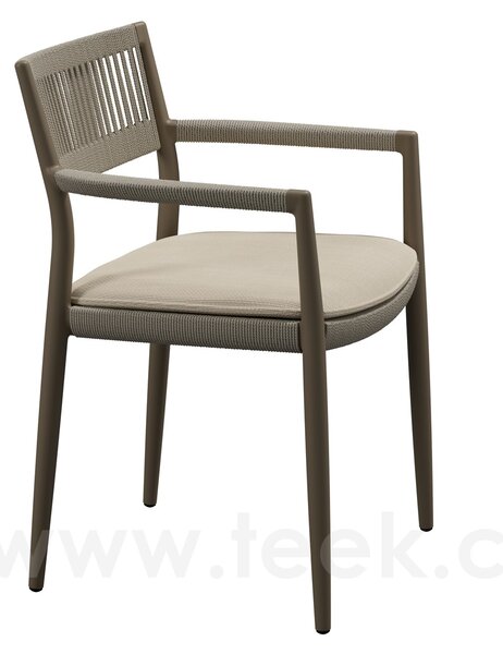 Tribu Křeslo Nagomi, Tribu, rám hliník, barva linen/linen, bez sedáků