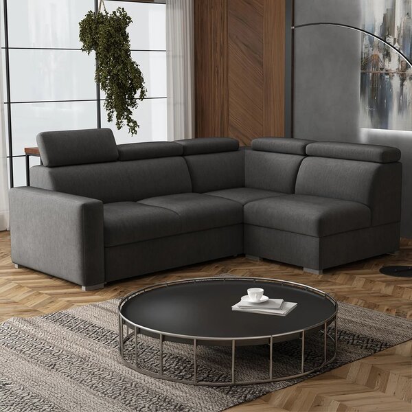 Sedací souprava PEDRO L | 250x188 cm | rozkládací + úložný prostor | polohovatelné záhlavníky | VÝBĚR TKANIN