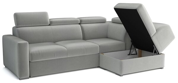 Sedací souprava PEDRO L | 250x167 cm | rozkládací + úložný prostor | polohovatelné záhlavníky | VÝBĚR TKANIN