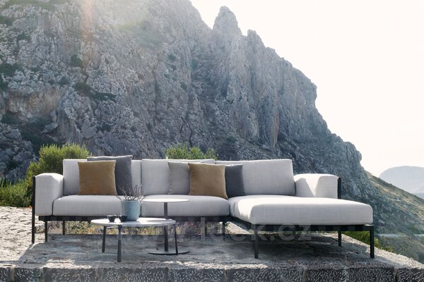 Tribu Sedací sestava Natal set 1A/AB, 286x188 cm, rám lakovaný hliník/barva dle vzorníku, polstrování látka kategorie E barva dle vzorníku
