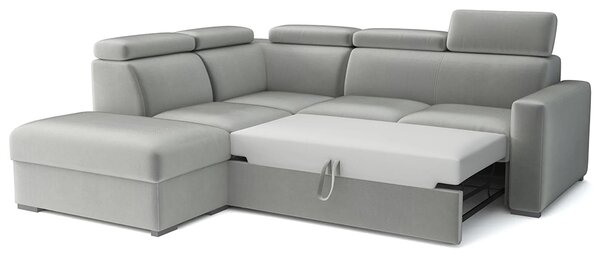Sedací souprava PEDRO L | 230x250 cm | rozkládací + 2x úložný prostor | polohovatelné záhlavníky | VÝBĚR TKANIN