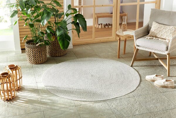 Koberec Hanse Home Braided Trenzado melanž, světlý kruh