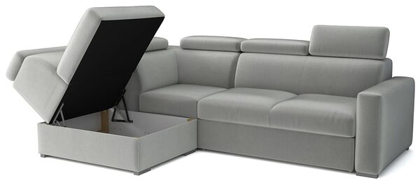 Sedací souprava PEDRO L | 188x250 cm | rozkládací + úložný prostor | polohovatelné záhlavníky | VÝBĚR TKANIN