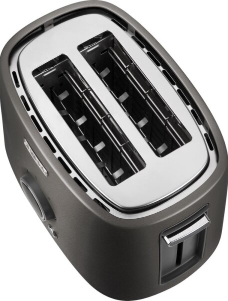 Sencor - Topinkovač s dvěma otvory a rozpékačem 1000W/230V antracit