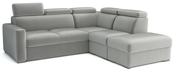 Sedací souprava PEDRO L | 250x230 cm | rozkládací + 2x úložný prostor | polohovatelné záhlavníky | VÝBĚR TKANIN