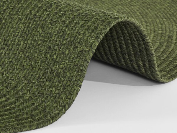 Koberec Hanse Home Braided Trenzado zelený kruh