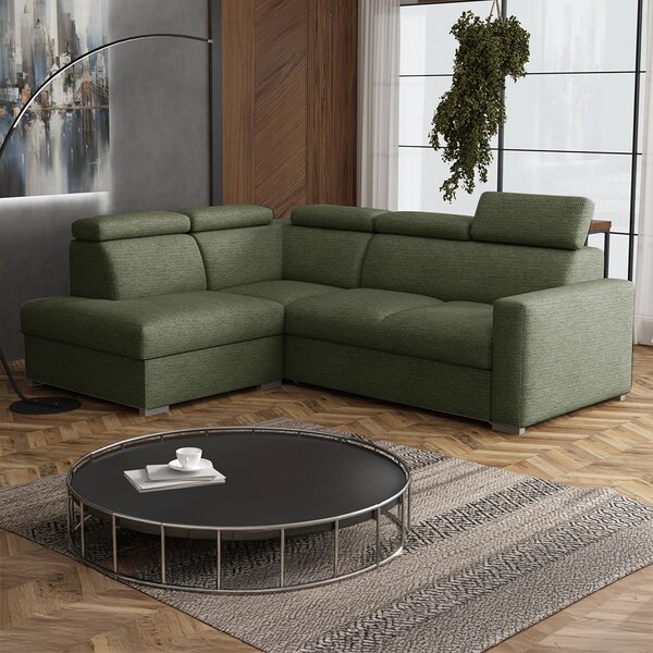 Sedací souprava PEDRO L | 200x250 cm | rozkládací + úložný prostor | polohovatelné záhlavníky | VÝBĚR TKANIN