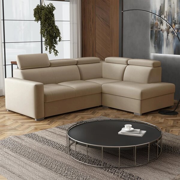Sedací souprava PEDRO L | 250x200 cm | rozkládací + úložný prostor | polohovatelné záhlavníky | VÝBĚR TKANIN