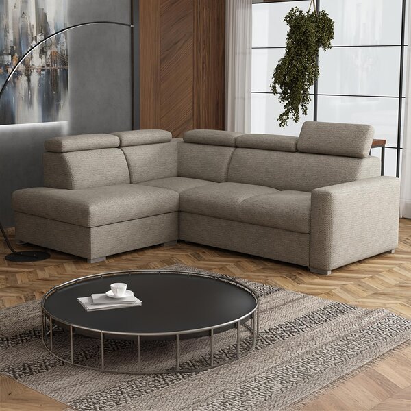 Sedací souprava PEDRO L | 200x250 cm | rozkládací + úložný prostor | polohovatelné záhlavníky | VÝBĚR TKANIN