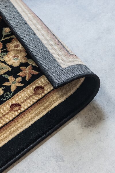 Koberec Hanse Home Herat Adraskan černý / krémový