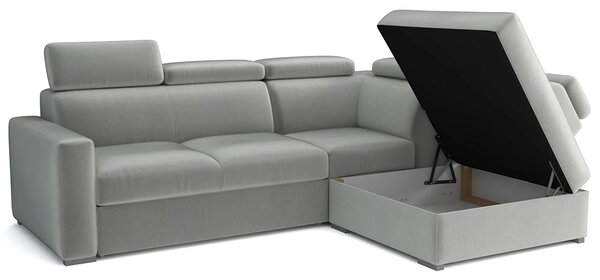 Sedací souprava PEDRO L | 250x200 cm | rozkládací + úložný prostor | polohovatelné záhlavníky | VÝBĚR TKANIN
