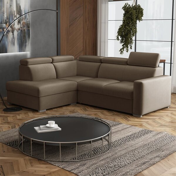 Sedací souprava PEDRO L | 200x250 cm | rozkládací + úložný prostor | polohovatelné záhlavníky | VÝBĚR TKANIN