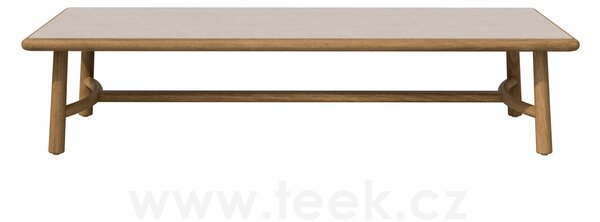 Tribu Konferenční stolek Ukiyo, Tribu, obdélníkový 160x70x36 cm, rám teak, deska teak