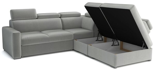 Sedací souprava PEDRO L | 250x265 cm | rozkládací + 2x úložný prostor | polohovatelné záhlavníky | VÝBĚR TKANIN