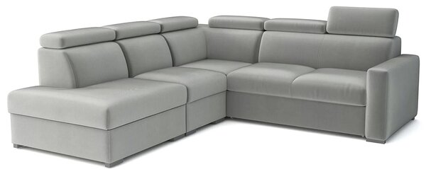 Sedací souprava PEDRO L | 265x250 cm | rozkládací + 2x úložný prostor | polohovatelné záhlavníky | VÝBĚR TKANIN