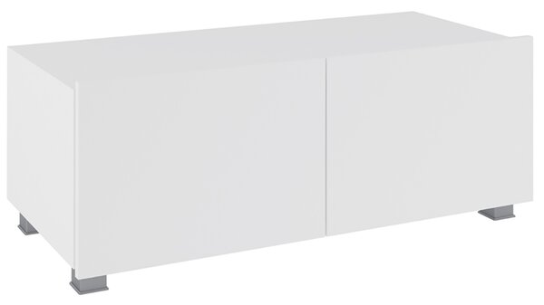 CALABRINI b | TV stolek | 100 cm | bílá lesk | lze i zavěsit