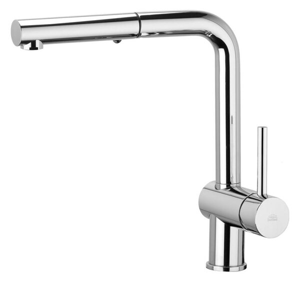 Paffoni - Dřezová baterie s vytahovací sprškou LIGHT 29,2 cm lesklý chrom