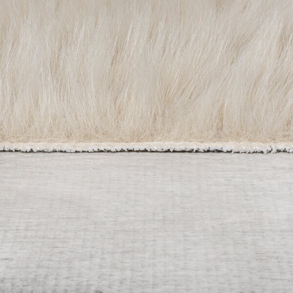 Flair Rugs, Kusový koberec Alpine Faux Fur Natural, 160x230, béžová, ložnice