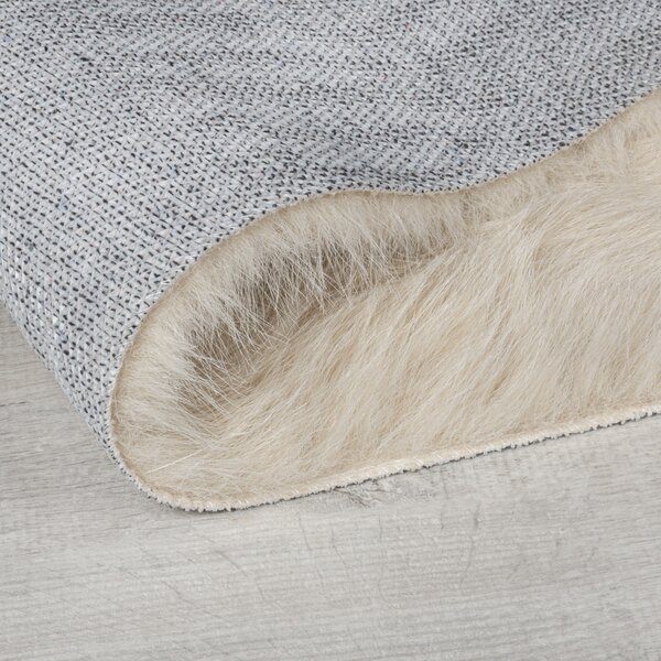 Flair Rugs, Kusový koberec Alpine Faux Fur Natural, 160x230, béžová, ložnice