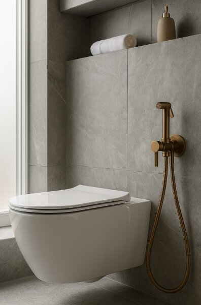 Paffoni - Nás. set s ruční bidet. sprškou pro podo. instalaci RINGO WEST bronz