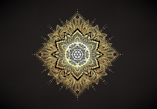 Fototapeta - Mandala bohatství (245x170 cm)
