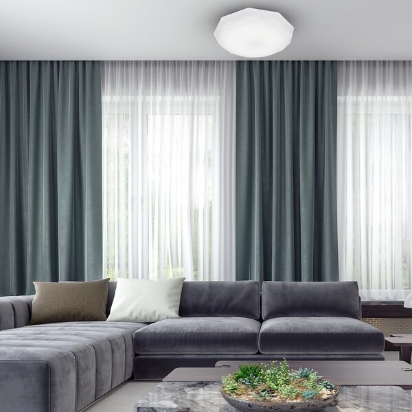 Stropní LED svítidlo Hex, 1x LED 24w, 4000k, (fi 50 cm), w