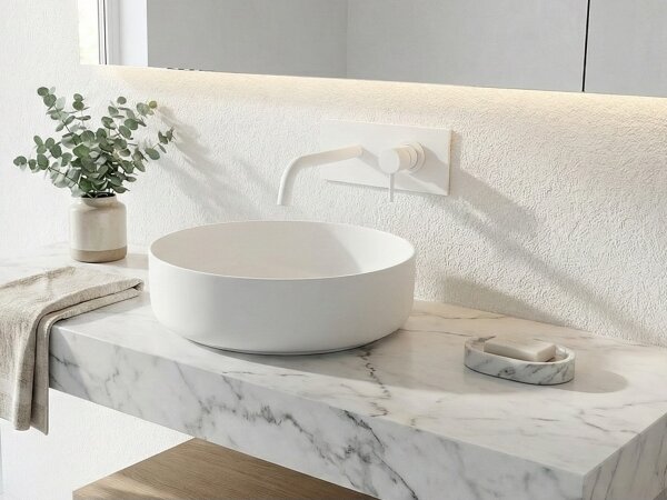 Paffoni - Umyvadlová baterie pro podomítkovou instalaci LIGHT matná bílá