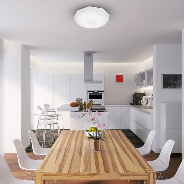 Stropní LED svítidlo Hex, 1x LED 24w, 4000k, (fi 50 cm), w
