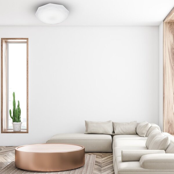 Stropní LED svítidlo Hex, 1x LED 24w, 4000k, (fi 50 cm), w