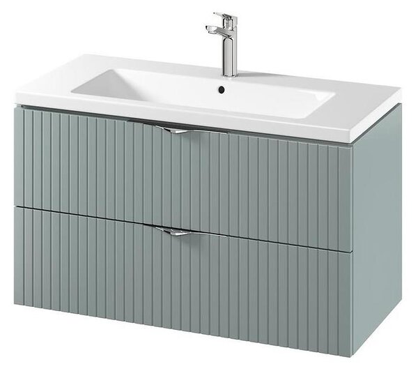 Cersanit S801-546 - Závěsná koupel. skříňka s umyvadlem TIRSO 100x45 cm mintová