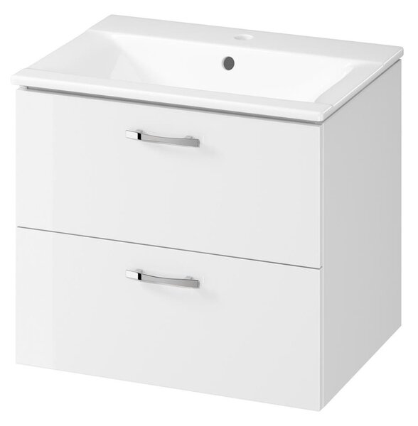 Cersanit S801-309-DSM- Závěsná koupelnová skříňka s umyvadlem NIKO 60x45 cm bílá