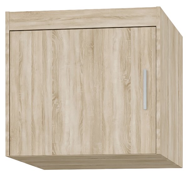 Šatní skříň ELENA 1D 3S + nástavec | 59,9 cm | UNI dvířka | dub sonoma
