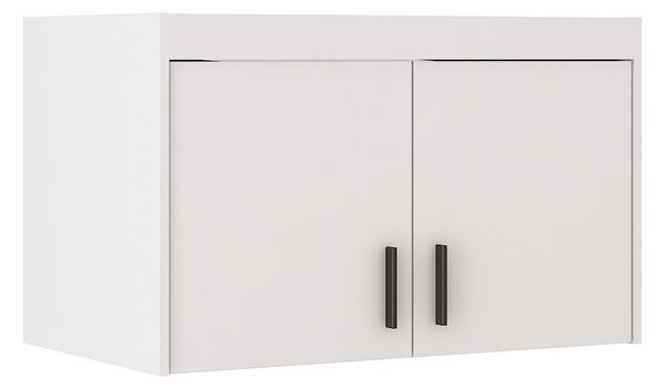 Šatní skříň ELENA 2D 3S + nástavec | 89,7 cm | bílá