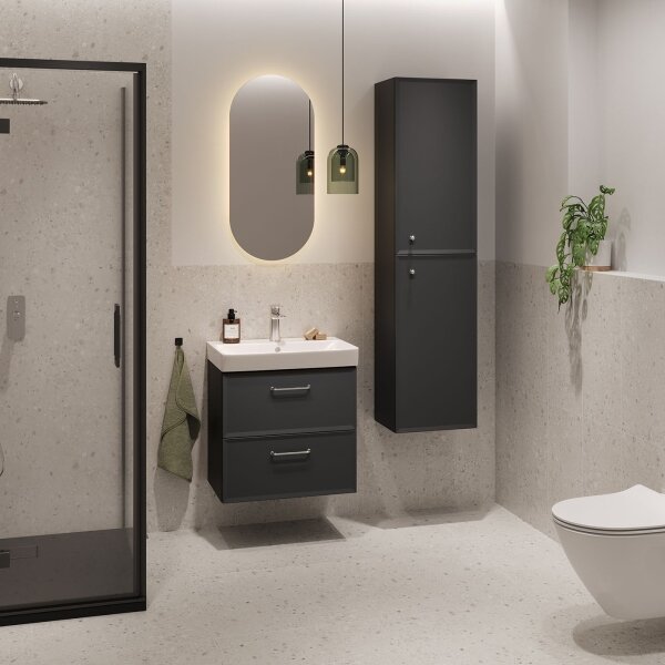 Cersanit S590-100 -Závěs. koupel. skříňka pod umyvadlo MILLE SLIM 60x38 cm černá