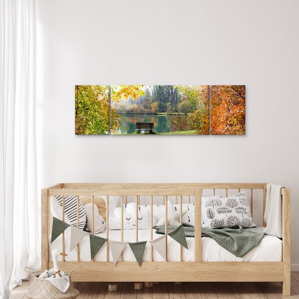 Obraz rybníka (170x50 cm)