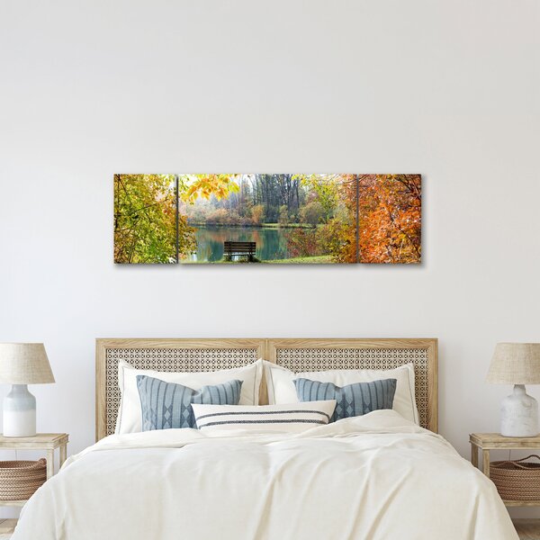 Obraz rybníka (170x50 cm)