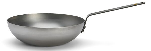 Ocelový wok 24 cm Mineral B hluboká pánev indukce De Buyer D-5611-24