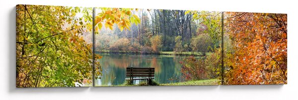 Obraz rybníka (170x50 cm)