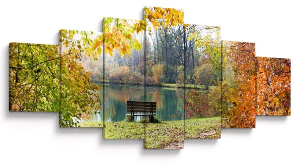 Obraz rybníka (210x100 cm)