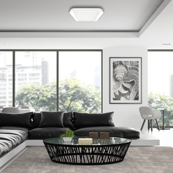 Stropní LED svítidlo Quadro, 1x LED 38w, 3000-6000k, w, s ovladačem