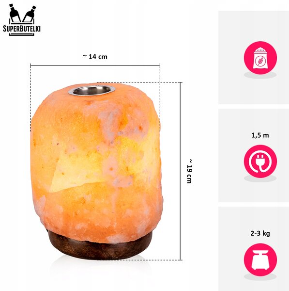 Solná lampa Ogrody Solne max. 4 kg napájení ze sítě