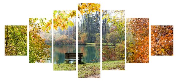 Obraz rybníka (210x100 cm)