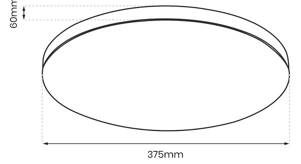 Stropní LED svítidlo Slimi, 1x LED 24w, 4000k, b