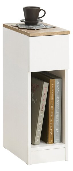 SoBuy FBT111-WN Noční stolek Odkládací stolek Úzký stolek Bílý